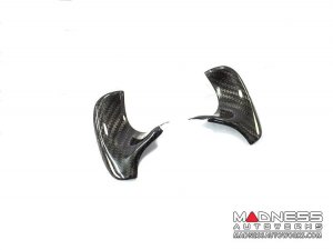 Alfa Romeo Giulia Steering Wheel Trim - Carbon Fiber - Thumb Grip Cover Set - Pre '20 Models